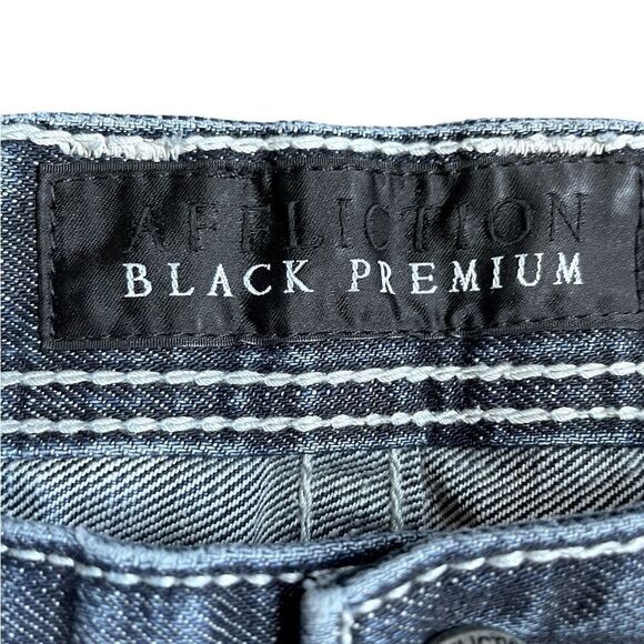 AFFLICTION Black Premium Cooper Relaxed Boot Jeans Size 32 - Picture 8 of 9